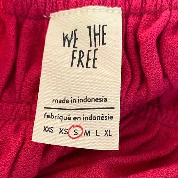 NWT Free People Womens Small Pink Ruffle Boho Top - Picture 9 of 10